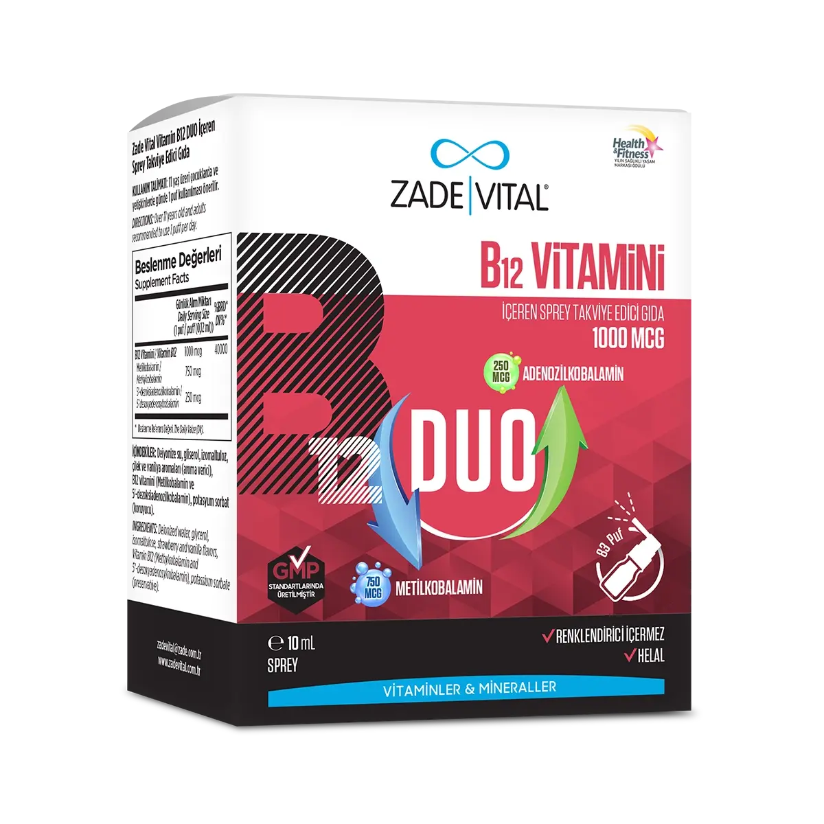 Zade Vital Vitamin B12 Sprey