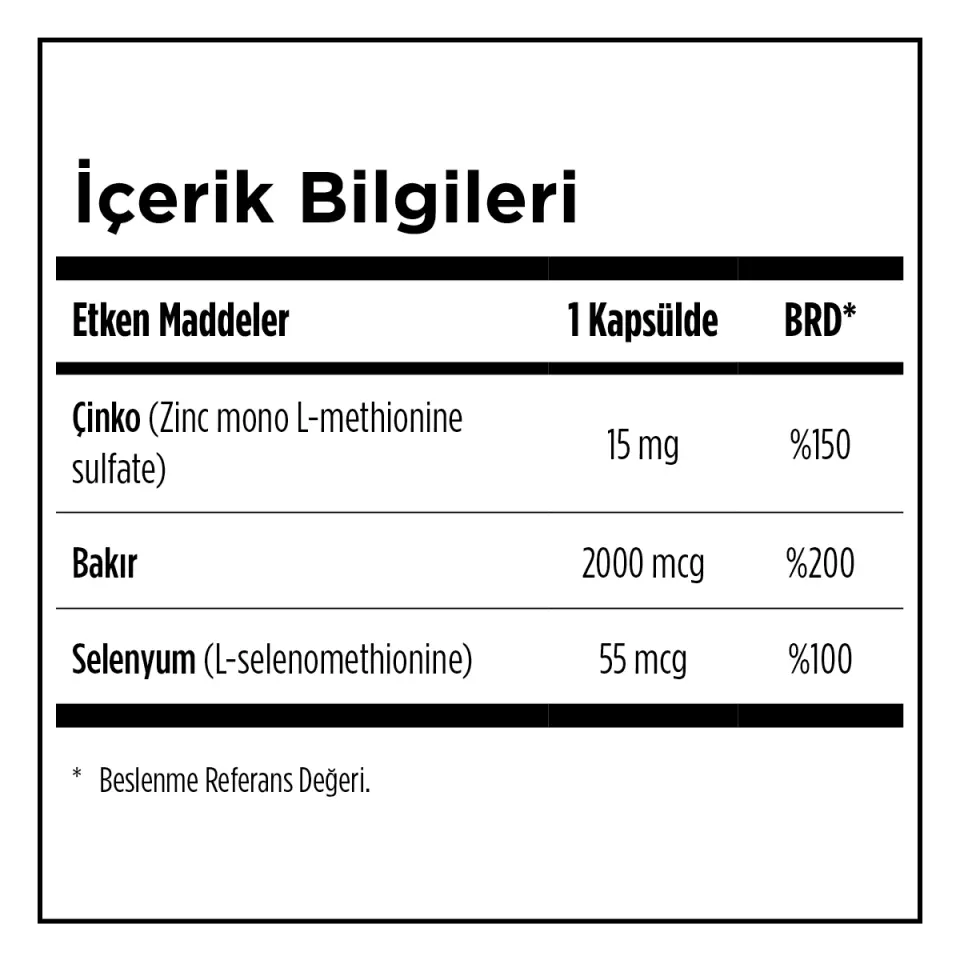 Zade Vital Çinko Plus
