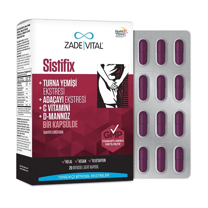 Zade Vital kalite standartlarında üretilmiş, günlük takviye rutinine kolayca dahil edilebilen güvenilir bitkisel gıda takviyesi kutusu.