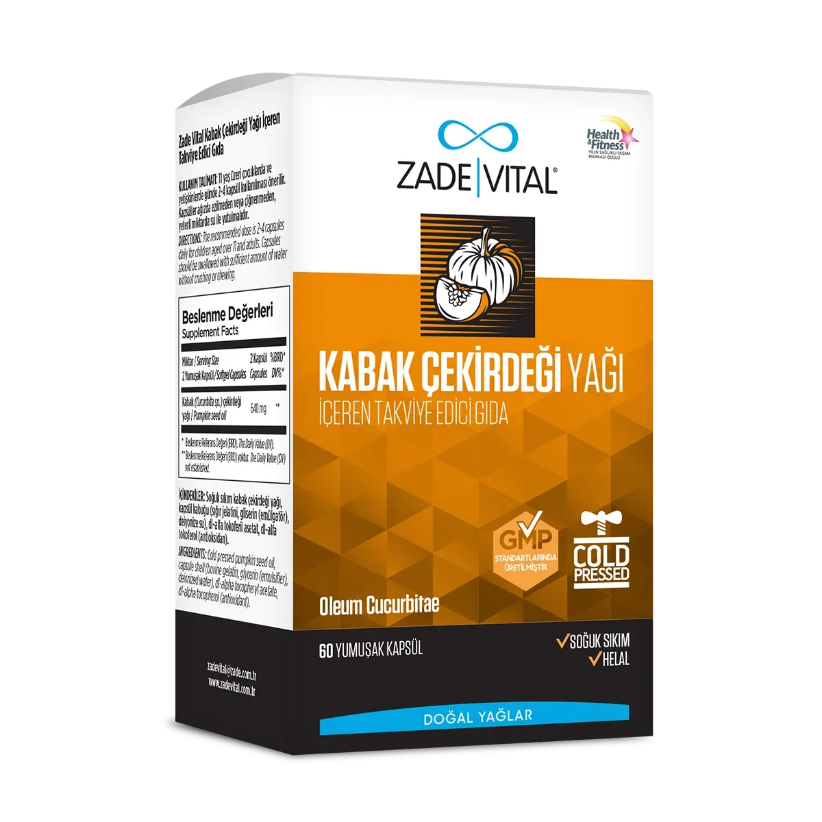 Zade Vital Kabak Çekirdeği Yağı