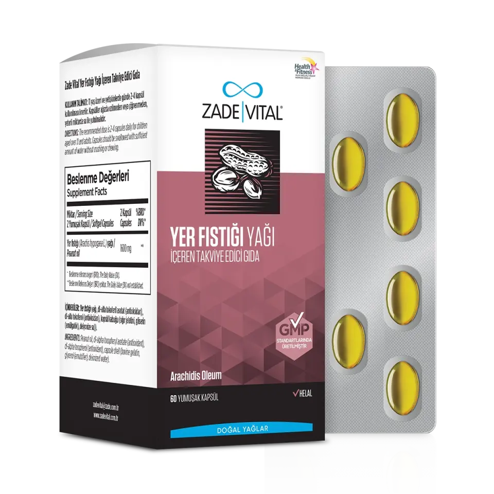 Zade Vital Yer Fıstığı Yağı Kapsül