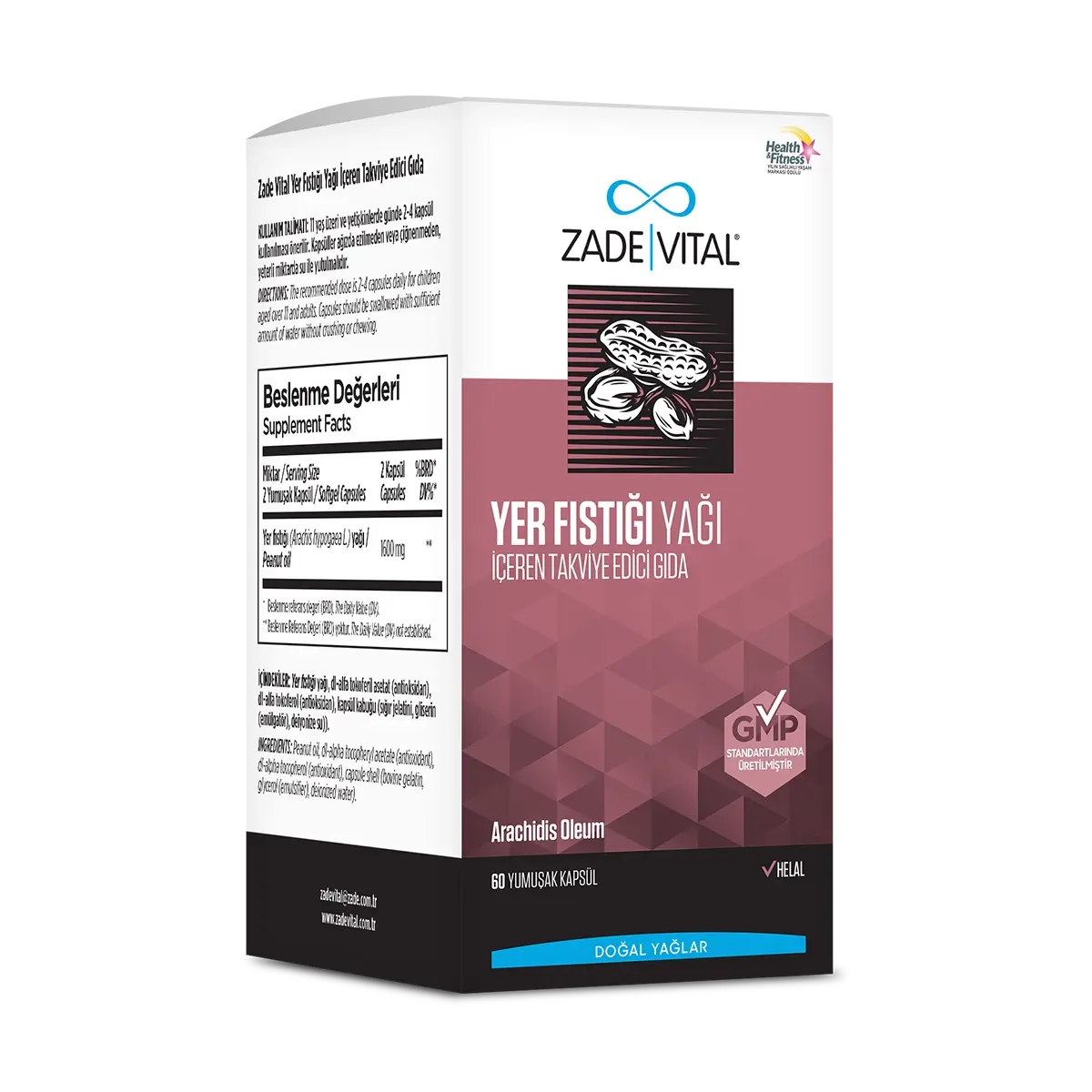 Zade Vital Yer Fıstığı Yağı Kapsül