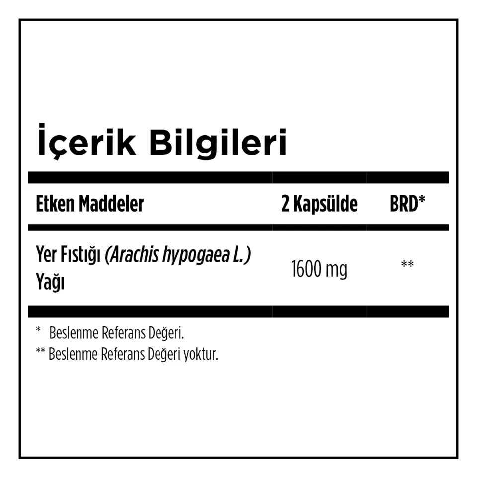 Zade Vital Yer Fıstığı Yağı Kapsül