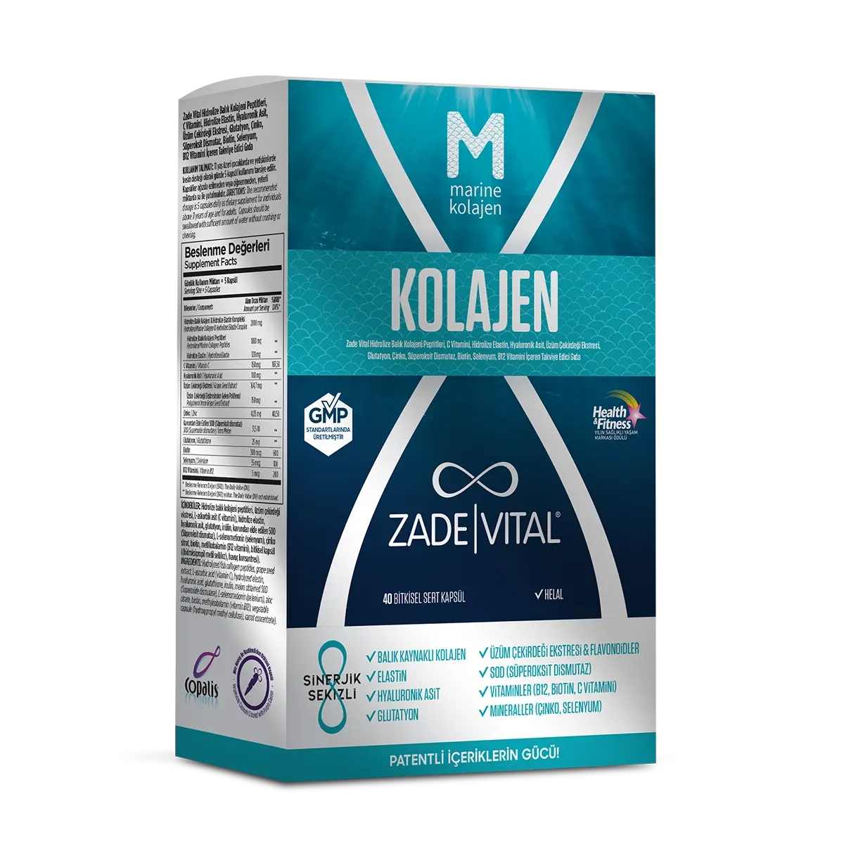 Zade Vital Marine Kolajen Kapsül